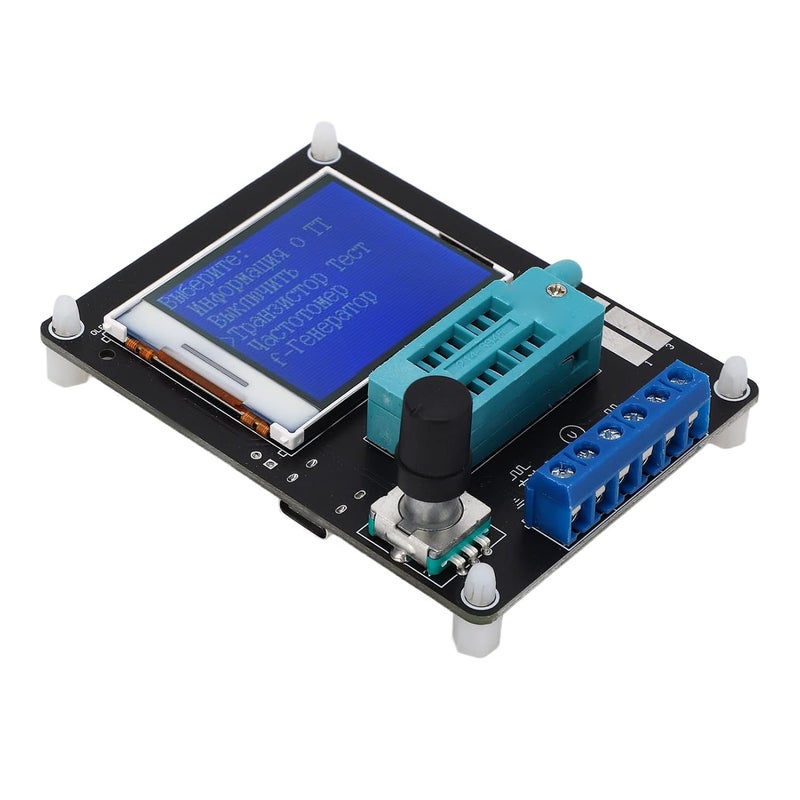 Transistor Tester With 1 77 Inch TFT Color Display Capacitance Inductance Volt Frequency Meter Russian Simplified Version - Image 1
